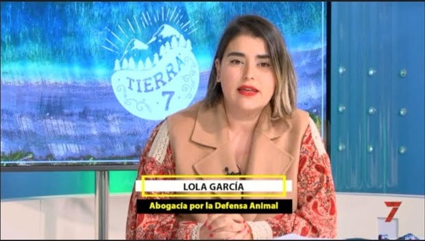Lola García colabora en el programa de televisión TIERRA 7 de 7TV